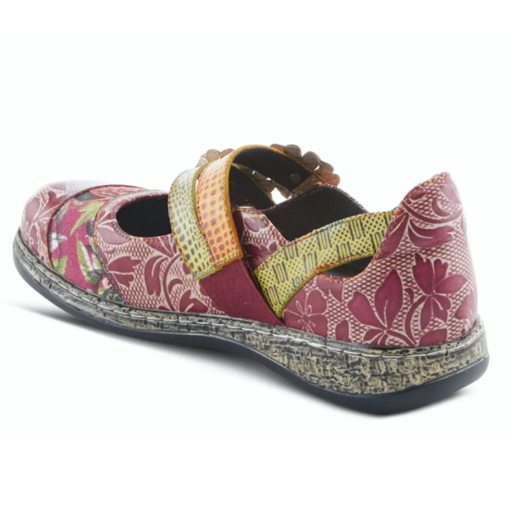 L’Artiste Size 38 Floral Mary Jane Shoes | Boho Comfort Flats | European Market - Picture 3 of 14